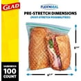 thumbnail image 4 of Glad FLEXN SEAL Freezer Storage Plastic Bags, Gallon, 28 Count, 4 of 25