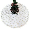 thumbnail image 5 of Dserhfy Faux Fur Christmas Tree Skirt White Furry Christmas Tree Skirt Thick Soft Plush Rug for Winter Holiday Xmas Party Decoration, 5 of 8