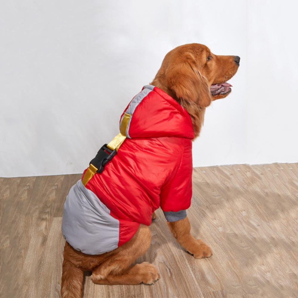 Dogs Waterproof Coat Winter Big Dog Clothes Super Warm Thicken Pet Jacket For Large Dogs Clothing Patch work Overalls Walmart