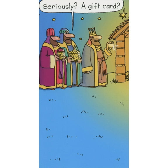 RSVP Wise Man Brings a Gift Card Funny Money Holder / Gift Card Holder Christmas Card