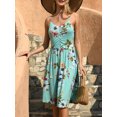 thumbnail image 2 of QINCAO Dresses for Women Sleeveless Summer Dress A Line Spaghetti Strap Sundresses with Pockets,L(12-14), 2 of 5