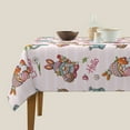 thumbnail image 3 of Wukai Hello Easter Waterproof Tablecloth for Kitchen Dining, Fits Square Tables for 2-4 Seats -60"x60", 3 of 7