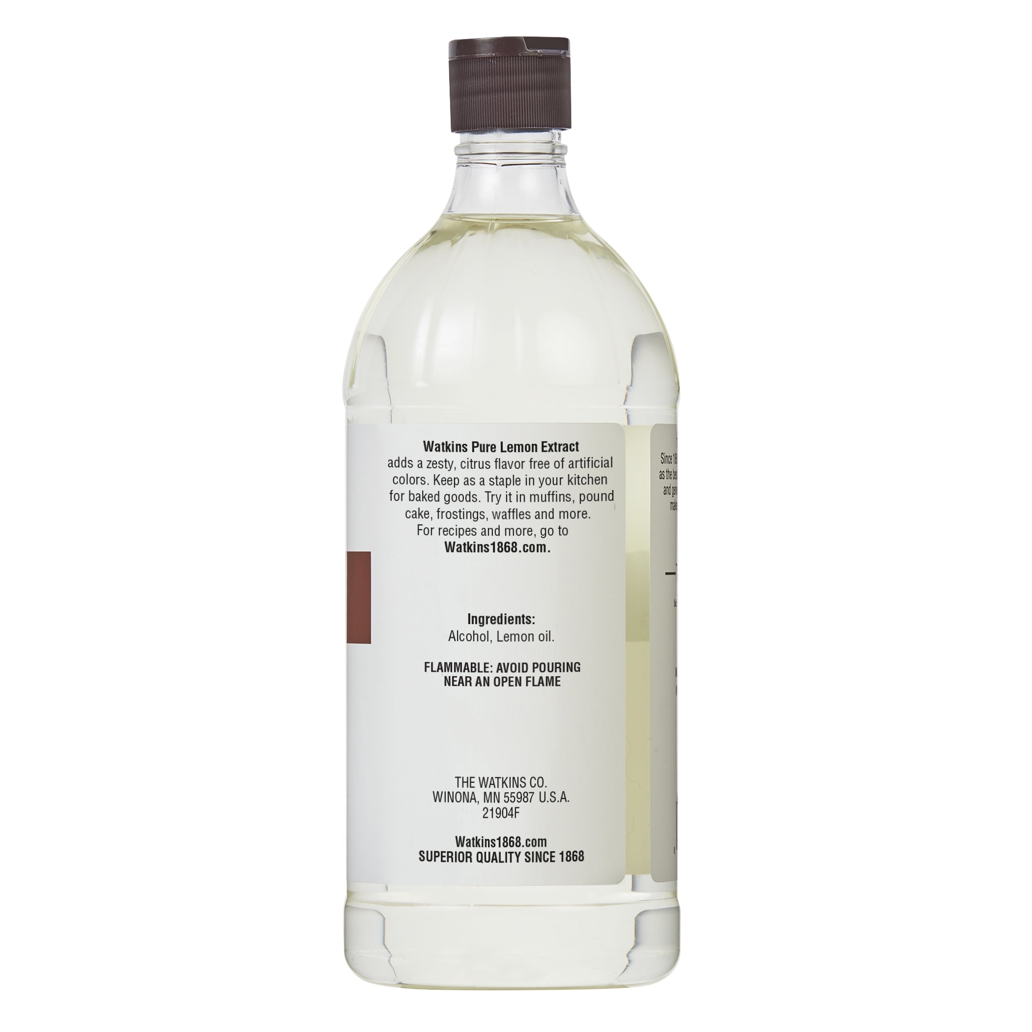 Watkins Pure Lemon Extract, 32 fl oz (Liquids, plastic container)