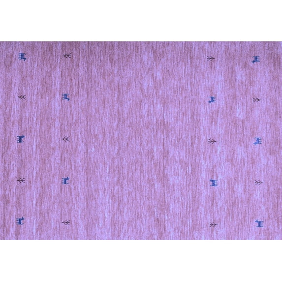 Ahgly Company Indoor Rectangle Abstract Blue Contemporary Area Rugs, 2' x 3'
