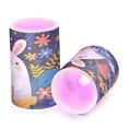 thumbnail image 2 of Electronic Candles Light Combination 3x5In, 3x4In Flameless Candles Plastic Festive Decoration Party Christmas Decoration Rabbit Surrounded by Flowers, 2 of 7
