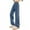 B-Blue, variant on breaise Girls Baggy Wide Leg Jeans Elastic Waist Casual Washed Denim Pants Children's Loose Straight Leg Jeans Pants