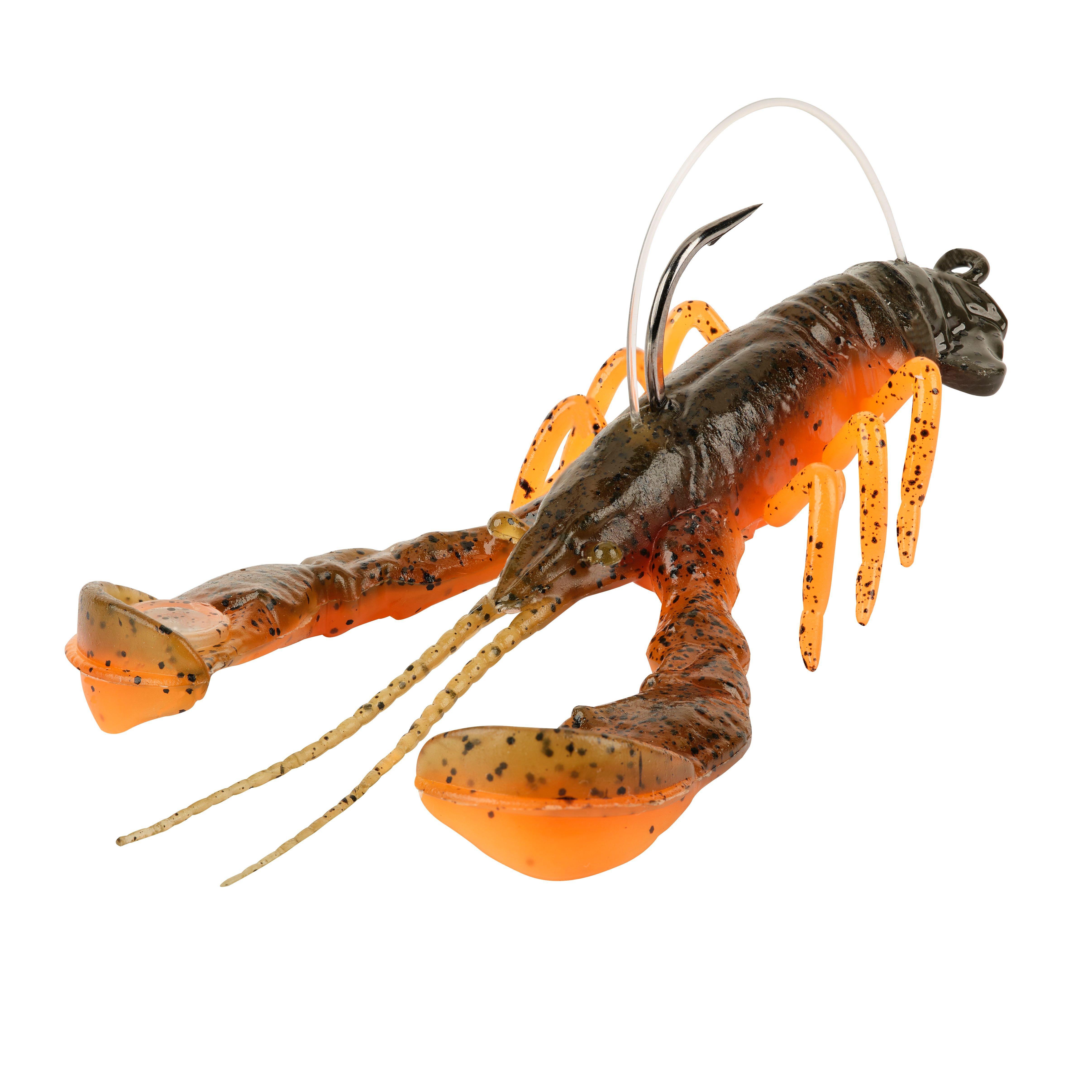 Berkley PowerBait® Clatter Craw, 3.5 in, Green Pumpkin Orange