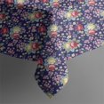 thumbnail image 5 of Pioneer Flower Floral Print Pattern Square Tablecloth, Waterproof Wipeable Spillproof Washable Table Cover for Home Kitchen Party and Daily Decor 60"x60", 5 of 6