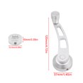 thumbnail image 2 of Redempat 2 Pieces Aluminium Auto Side Window Crank Handle Portable Detachable Universal Modified Vehicle Lever Part Accessories Silver, 2 of 6