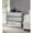 Silver + Mirror + Synthetic Wood+3, variant on Noralie Glam Mirrored Console Table with Faux Diamonds Inlay 2 Door Storage Cabinet Mirrored Tapered Legs 4mm Tempered Glass