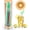 Wood-12in, variant on Straws Holder Dispenser for Counter, 10Inch Drinking Straw Dispenser,Acrylic Straw Organizer with Bamboo Lid,Includes 100 Straws,Transparent Straw Storage Container for Kitchen,Pencils and Silverware