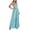 Green, variant on Women's Summer Checkered Wide Leg Jumpsuit, Spaghetti Strap Smocked Casual One Piece Outfit