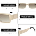 thumbnail image 3 of Gafas de sol de tendencia de personalidad hip-hop, gafas de sol de moda para tiro callejero, hechas de metal, 3 of 5