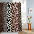 thumbnail image 2 of Bathroom Shower Curtain Farmhouse Leopard Texture Waterproof Shower Curtains with Hooks, Country Animal Printed Bath Curtains Bathtub Curtain Home Decor 72x72in, 2 of 9