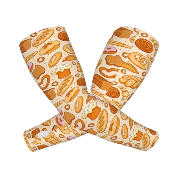 Balery Various Bread Mangas Refrescantes para Brazos para Hombre y Mujer – Transpirables y Absorbentes de Humedad para Mujeres, Hombres y Niños