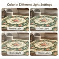 thumbnail image 7 of ODIKA 2'x3' Washable Doormat Non-Slip, Low Pile Deep Green Vintage Floral Elegance Ornate Damask with Intricate Scroll Motifs for Entryway, Kitchen, Laundry Room, 7 of 7