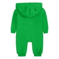 thumbnail image 4 of Leey-World Boys Jumpsuit Newborn Fluffy Baby Girl Winter Romper Solid Color Onesie Plush Hooded Long Sleeve Jumpsuit Bodysuit Infant Fall Clothes(Green,0-3 Months), 4 of 7