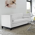 thumbnail image 2 of Modway Imperial Bonded Leather Sofa in White, 2 of 4