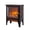 Antique Black, variant on 18 inch Freestanding Electric Fireplace Stove Heater with 3D Flame Effect, Antique Black, Space Saving for Small Living Room