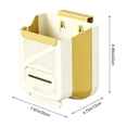 thumbnail image 6 of onlyliua No-Drill Wall-Mounted Foldable Kitchen Trash Can Collapsible Cabinet Door Garbage Bin Space-Saving Bathroom Storage Foldaway Waste Basket for RV Camper Outdoor Use, 6 of 9