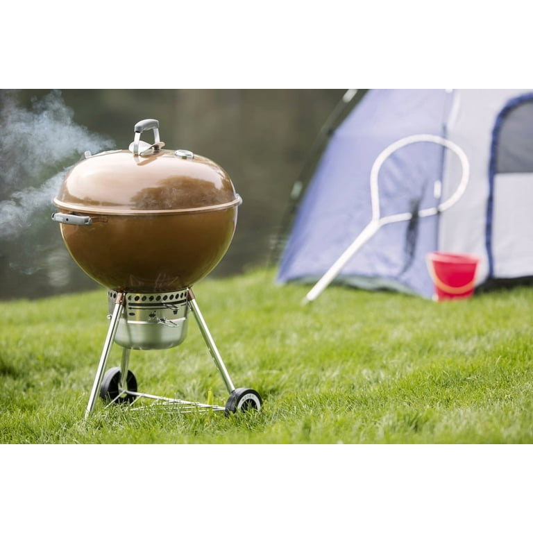 Weber, Charcoal Grill, 22 Inch Premium Kettle, Copper - Walmart.com