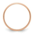 thumbnail image 2 of 14k Rose Gold 4mm Ltw Milgrain Half Round Band Ring Size 8 Ring for Women and Men - 2.3 Grams, 2 of 2