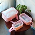 thumbnail image 1 of Bolsa de artículos de tocador Bolsa de cosméticos portátil Bolsa de tocador impermeable Bolsa de almacenamiento portátil de viaje transparente de gran capacidad, 1 of 3
