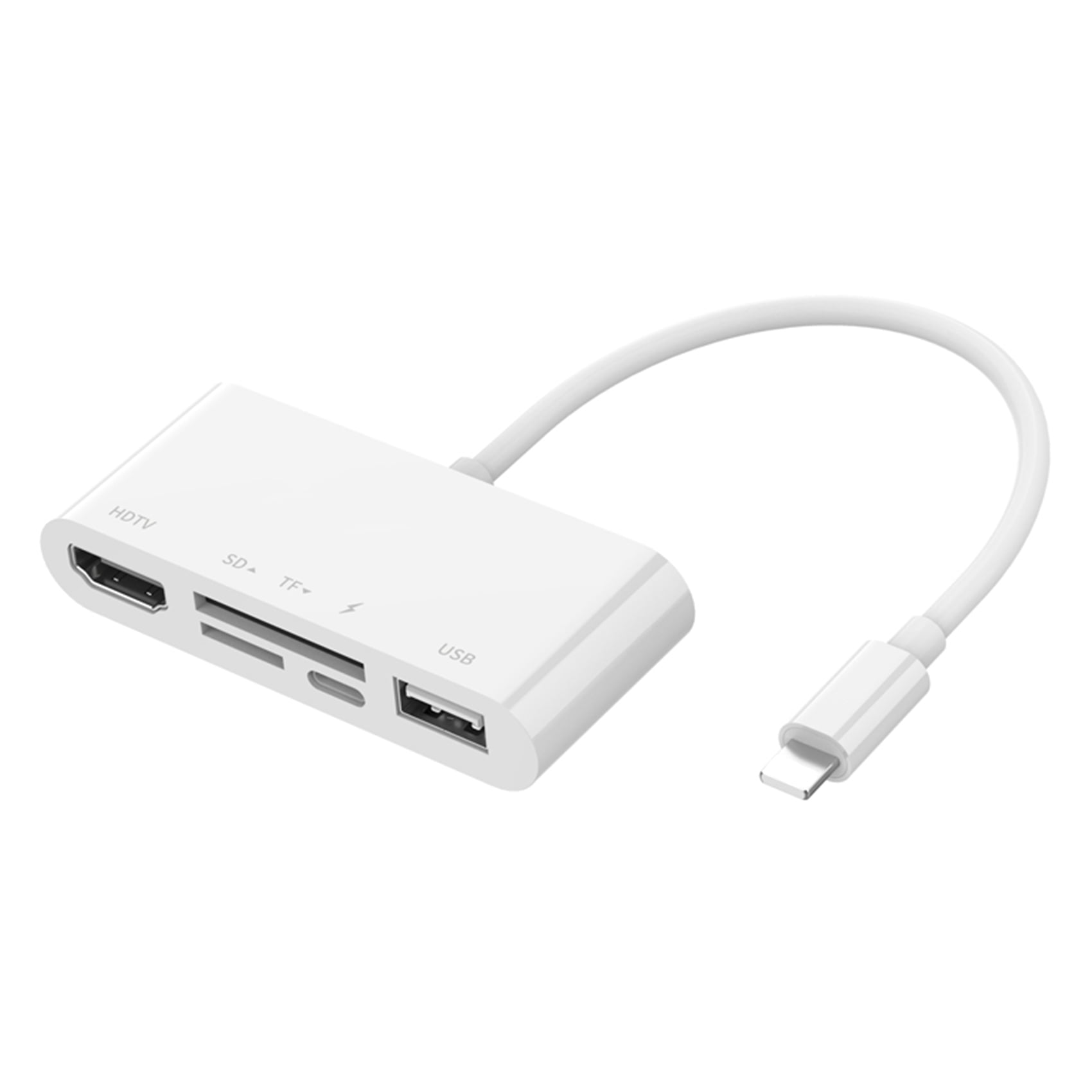 Underinddel astronomi Krønike NUQUQU For iPhone/iPad to HDMI Adapter, Hub 5 in 1 with Card Reader, Charging Port Compatible with USB Devices - Walmart.com Underinddel astronomi Krønike NUQUQU For iPhone/iPad to HDMI Adapter, Hub 5 in 1 with Card Reader, Charging Port Compatible with USB Devices - Walmart.com