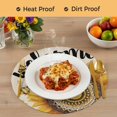thumbnail image 4 of Welcome Round 13 Inch Placemats Set of 8, Summer Sunflowers Bohemia Floral Rustic Beige HeatResistant Non Slip Place Mats for Dining Table, Wipeable Braided Kitchen Table Mats for Housewarming, 4 of 9