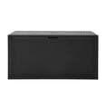 thumbnail image 2 of Dextrus 90 Gallon Deck Box, Heavy-Duty UV Protected Outdoor Storage Container with Built-in Handles, Lockable Patio Storage Bin for Furniture Cushions, Garden Tools and Poolside Essentials, Black, 2 of 10