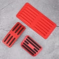 thumbnail image 3 of Juego de cubierta de transmisión automática de aluminio con pedal de pastillas de freno de coche antideslizantes apto para BYD Song (rojo), 3 of 9