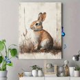 thumbnail image 4 of Qisvanset 12x16 Inch Antique Rabbit Sketch Canvas Wall Art, Woodland Vintage Animal Nursery Home Wall Decor, 4 of 8