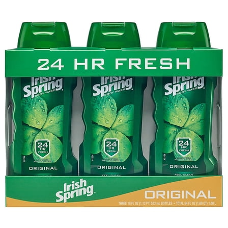 Irish Spring Body Wash for Men, Original, 3 pk./18 oz.