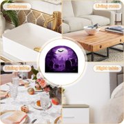 WOBOGO Purple Full Moon Clear Acrylic Napkin Holder Kitchen Tissue Face Towel Cocktail Rack Bar Restaurant Dinner Paper Dispenser