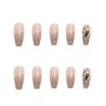 thumbnail image 1 of 24pcs Flash Wear Long Paragraph Fashion Manicure Patch False Nails Save Time Wearable Nail, 1 of 2