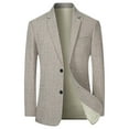thumbnail image 1 of Mens Suit Slim Fit Two Button Solid Tuxedo Jacket Business Suits Wedding Party Homecoming Suits For Men Short Suit Set for Men Young Mens Tuxedo Suits Seersucker Suit Mens Wool Tuxedo Man Wedding, 1 of 2