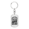 thumbnail image 1 of Porte-clés Chien Pivotant Premium en Acier Inoxydable Ou or 18k, 1 of 8