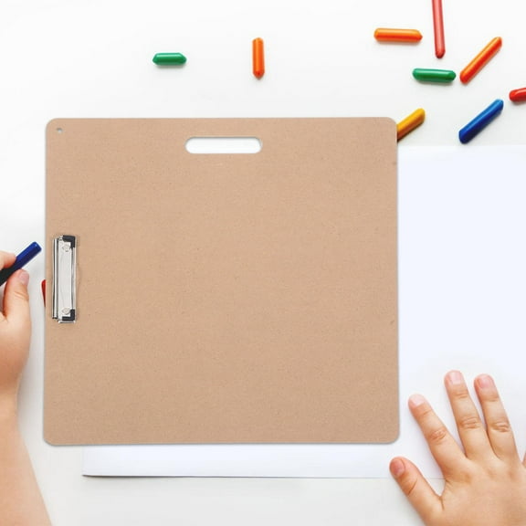 LABELEPH 1Pcs Drawing Boards for Artists with Light Brown Color and Square Shape 45.0x45.0x0.2in