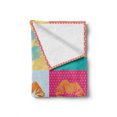 thumbnail image 2 of Modern Soft Flannel Fleece Throw Blanket, Woman Lips on Polka Dots Background in Various Frames Fashion Kiss Love Design, Cozy Plush for Indoor and Outdoor Use, 50" x 60", Multicolor, by Ambesonne, 2 of 6