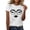 #0187-White, variant on Women Casual Humor Tees, Short Sleeve Round Neck Blouses with Funny Print Design, Soft Stretchy Graphic Tops for Spring Summer, Daily Party Vacation Essential Wear Gift