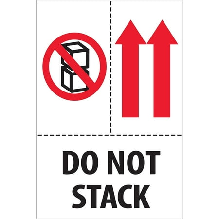 UPC: 0848109012025 | Tape Logic Labels Do Not Stack 4 x 6 Red/White/Black 500/Roll DL2153