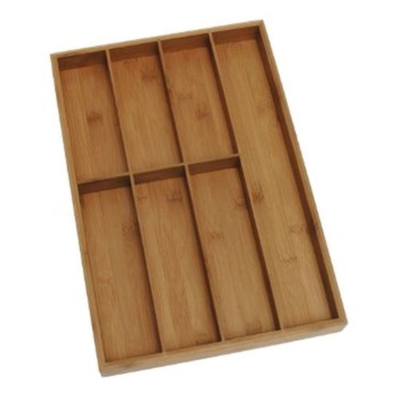 Lipper International Bamboo Flatware Organizer, Brown