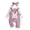 AB33 Purple, variant on Tisuna Fall Outfit Set For Kids Girls Elegant Long Sleeve Crew Neck Floral Print Romper And Suspender Pants Headband Outfits Children'S 3 Pieces Casual Wear Clothes Set Size 6-12 Months