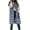 Blue, variant on Womens Long Puffer Vest Sleeveless Hooded Puffy Jackets Plus Size Winter Coat Winter Warm Padded Down Jacket Outerwear Vests Casual Down Coat with Pockets