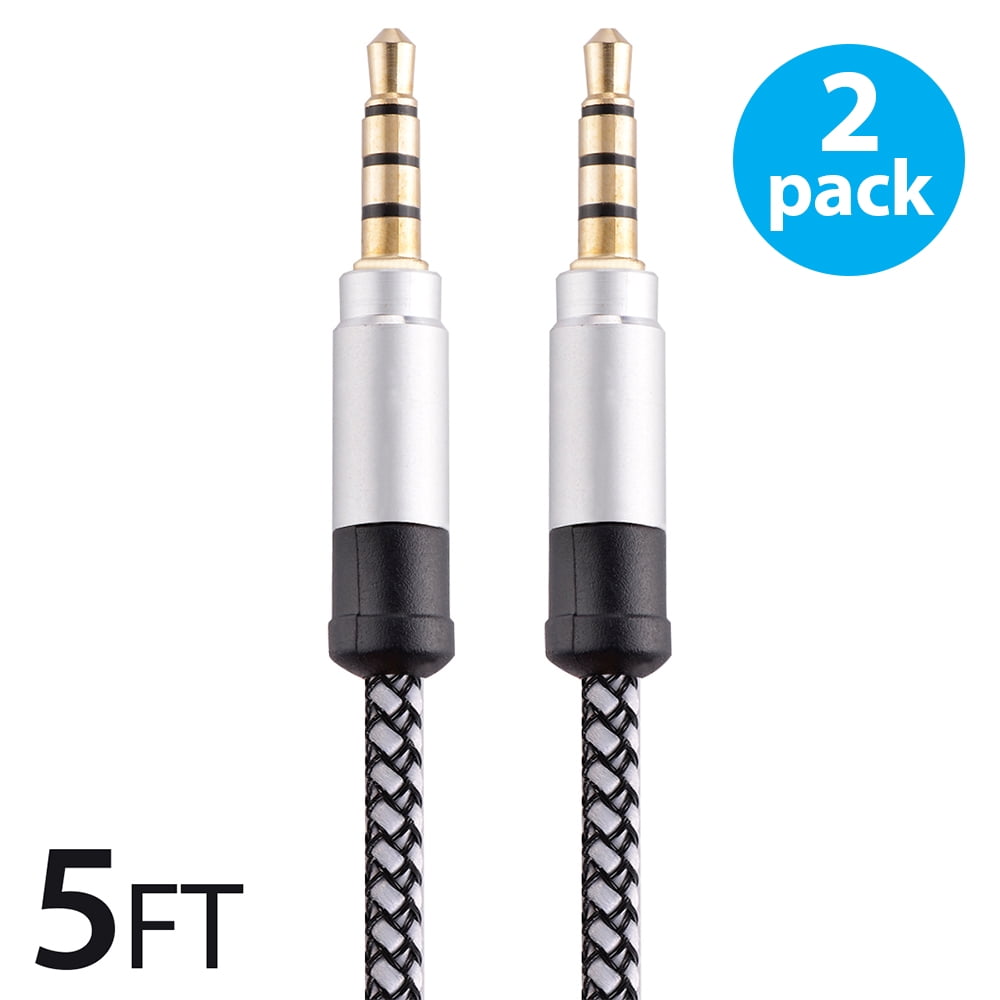 Audio Cable,CableCreation 10FT 3.5mm Right Angle Male to Male Auxiliary Stereo HiFi Cable with Silver-Plating Copper Core Compatible with Car,iPhones,Tablets,24K Gold Plated Black 