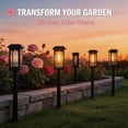 thumbnail image 6 of 8 Pack Solar Pathway Lights Outdoor Waterproof, 800mAh Solar Landscape Lights with IP65 Waterproof, Auto On/Off Solar Garden Stake Lights for Yard Patio Walkway Driveway Lawn, 6 of 8