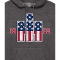thumbnail image 3 of Case IH - S21 Vintage Tractor Patriotic - Men's Pullover Hoodie, 3 of 5