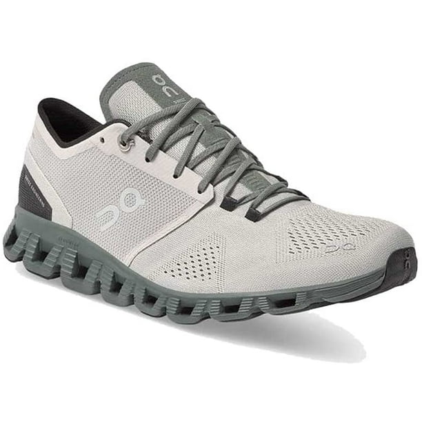 On Running Men's Cloud X Running Shoe, Glacier Olive, 11.5 D(M) US