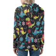 thumbnail image 2 of DISNIMO Christmas Sweatshirts Dinosaur Snowflake Printed Hoodies Zip Up Hooded Sweatshirts Long Sleeve Jacket Coat with Pockets, 4XL, 2 of 5