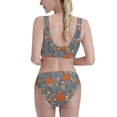 thumbnail image 5 of High Waisted Bikini Sets For Women, Bohemian Cute Squirrel Flower Swimsuits Tummy Control, Two Pieces Bathing Suit, 5 of 8